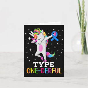 Funny Diabetic Unicorn Typ 1 derful Typ 1 Diab Karte