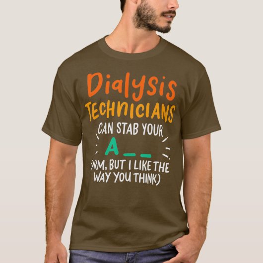 Funny Dialyse Tech Men Women T-Shirt (Vorderseite)