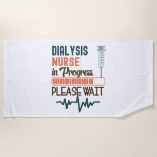 Funny Dialysis Nurse Geschenkartikel Dialyse Krank Strandtuch