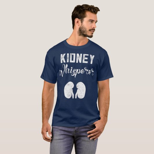 Funny Dialysis Patient Geschenke Niere Whisperer T-Shirt (Vorne ganz)