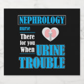 Funny Dialysis RN Urin Spaß Nephrologie Krankensch Schaumweinetikett (Einzelnes Label)