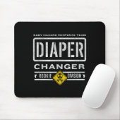 Funny Diaper Changer Duty - Expecting Baby New Dad Mousepad (Mit Mouse)