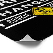 Funny Diaper Changer Duty - Expecting Baby New Dad Poster (Ecke)