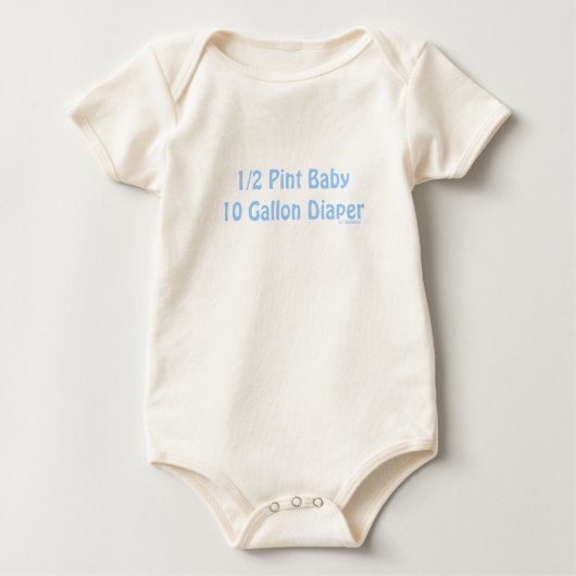 Funny Diaper Zitate Baby Shirt (Vorderseite)