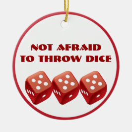 Funny Dice Bunco Ornament