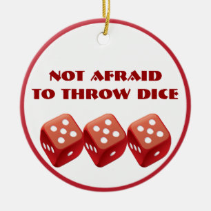 Funny Dice Bunco Ornament