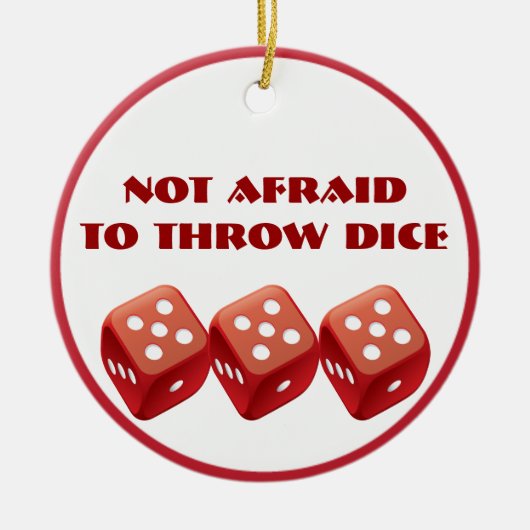 Funny Dice Bunco Ornament (Vorne)