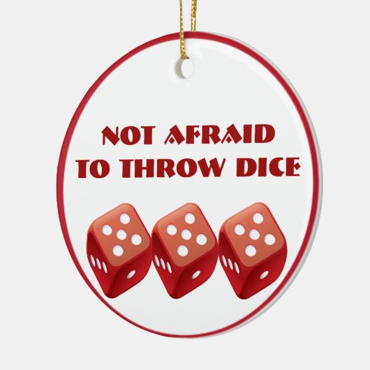 Funny Dice Bunco Ornament (Links)