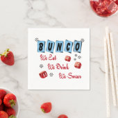 Funny Dice Bunco Serviette (Beispiel)