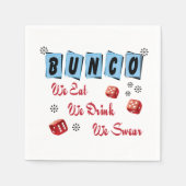 Funny Dice Bunco Serviette (Vorderseite)