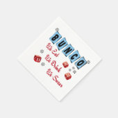 Funny Dice Bunco Serviette (Ecke)