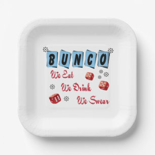 Funny Dice Girls Night Out Bunco Pappteller