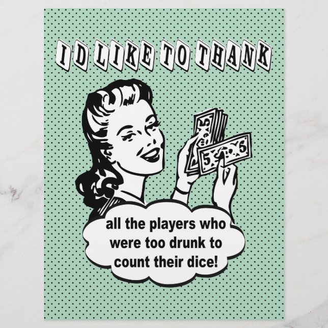 Funny Dice - Ich möchte mich bedanken (Vorderseite)