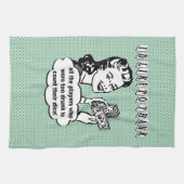 Funny Dice - Ich möchte mich bedanken Küchentuch (Horizontal)