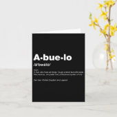 Funny Dictionary Definition Fathers Day Gift Grand Karte (Gelbe Blume)