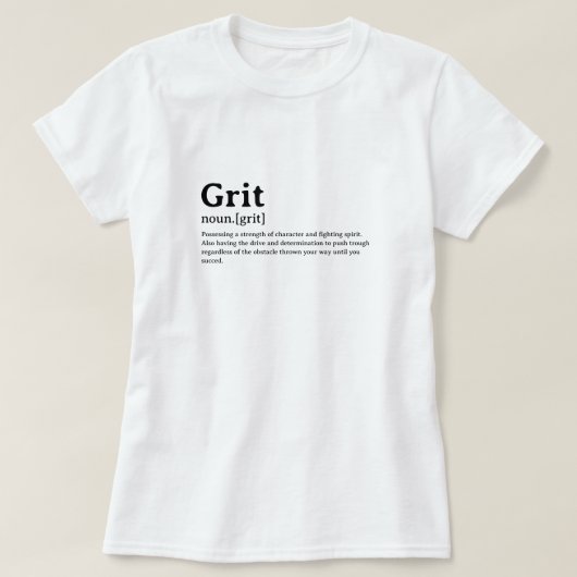 Funny Dictionary Definition Grid T-Shirt (Design vorne)