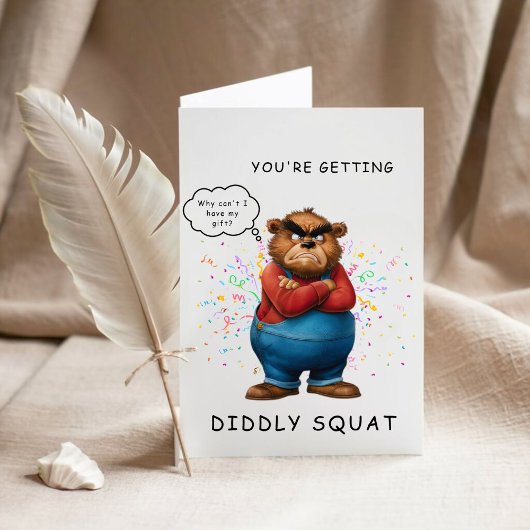 Funny Didly Squat Spaß Vatertag Card Einladung