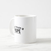 Funny "Die Antwort ist nein" Sarcastic Zitat Desig Kaffeetasse (Vorderseite Links)