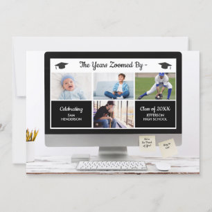 Funny die Jahre von Abschluss Fotos Party verzoomt Einladung