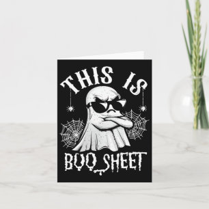 Funny dies ist Boo Sheet Ghost Lazy Halloween Men  Karte