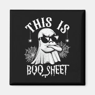 Funny dies ist Boo Sheet Ghost Lazy Halloween Men Magnet