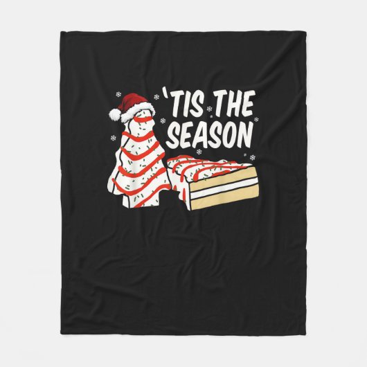 Funny Dies ist die Jahreszeit Design Weihnachtsbau Fleecedecke (Vorderseite)