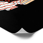 Funny Dies ist die Jahreszeit Design Weihnachtsbau Poster (Ecke)