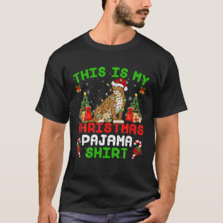 Funny Dies ist mein Weihnachts Pajama Jaguar Weihn T-Shirt