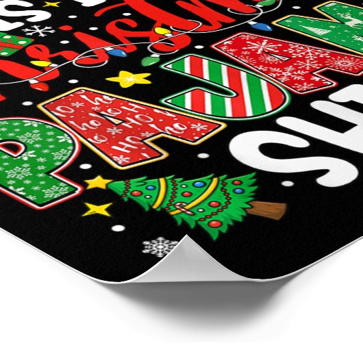 Funny Dies ist mein Weihnachts-Pajama-Shirt Pjs Xm Poster (Ecke)