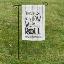 Funny Dies ist, wie wir Roll Happy Camper Garden F