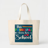 Funny diese Hauptrolle Lieben ihre Schule Lehrer Jumbo Stoffbeutel (Vorne)