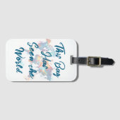 Funny Diese Tasche hat die Welt für Reisende geseh Gepäckanhänger (Vorderseite (Horizontal))