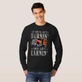 Funny Diesel Burning Big Rig Semi Trailer Truck Dr T-Shirt (Vorne ganz)