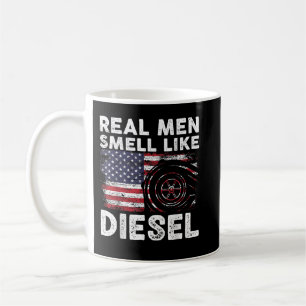 Funny Diesel Mechanik Geschenk, echte Männer riech Kaffeetasse