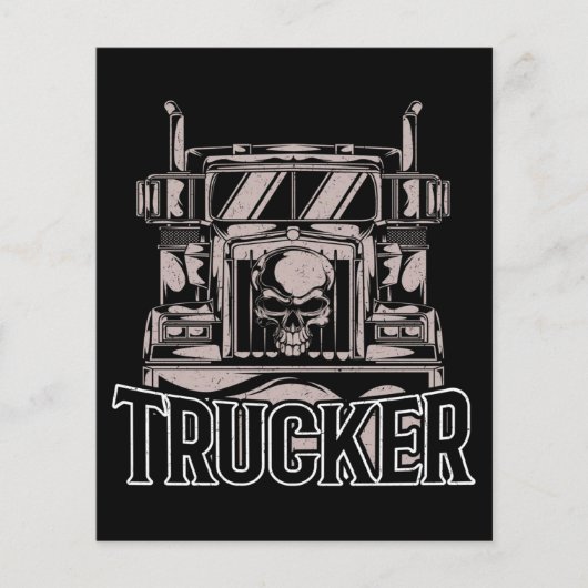 Funny Diesel Trucker Big Rig Semi Flyer (Vorne)