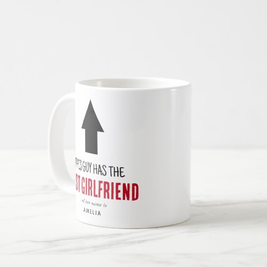 Funny 'Dieser Typ hat die beste Freundin Kaffeetasse (Vorderseite Links)