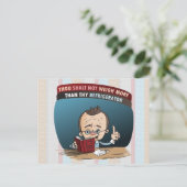 Funny Diet Losing Gewicht Postkarte (Stehend Vorderseite)