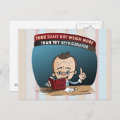 Funny Diet Losing Gewicht Postkarte (Vorne/Hinten)