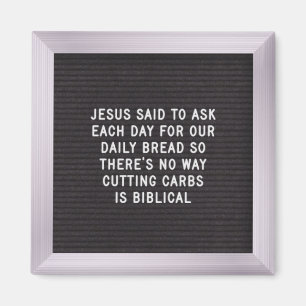 Funny Diet Quotes - Letter Board Magnet 2.3