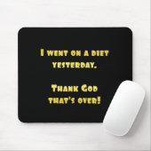 Funny Dieting Joke Mousepad (Mit Mouse)