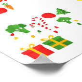 Funny Dietitian Christmas Tree Lights Womens Mens Poster (Ecke)