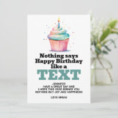 Funny Digital Download Geburtstag Einladung (Stehend Vorderseite)