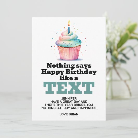 Funny Digital Download Geburtstag Einladung (Stehend Vorderseite)