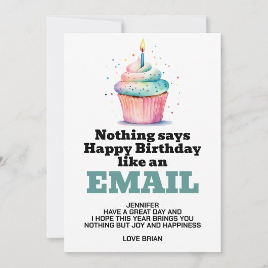 Funny Digital Download Geburtstag Einladung (Vorderseite)