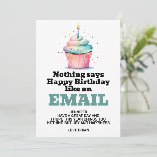 Funny Digital Download Geburtstag Einladung (Stehend Vorderseite)