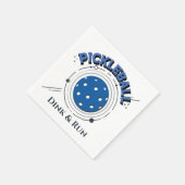 Funny Dink & Run Pickleball Serviette (Ecke)
