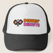 Funny Dinkin Donuts Dinking Pickleball Paddle Truckerkappe (Vorderseite)
