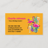 Funny Dinking Coach Pickleball Visitenkarte (Rückseite)