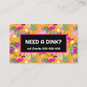 Funny Dinking Coach Pickleball Visitenkarte (Vorderseite)