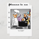 Funny Dinner Einladungen "Spectickles" Spaß (Vorne/Hinten)